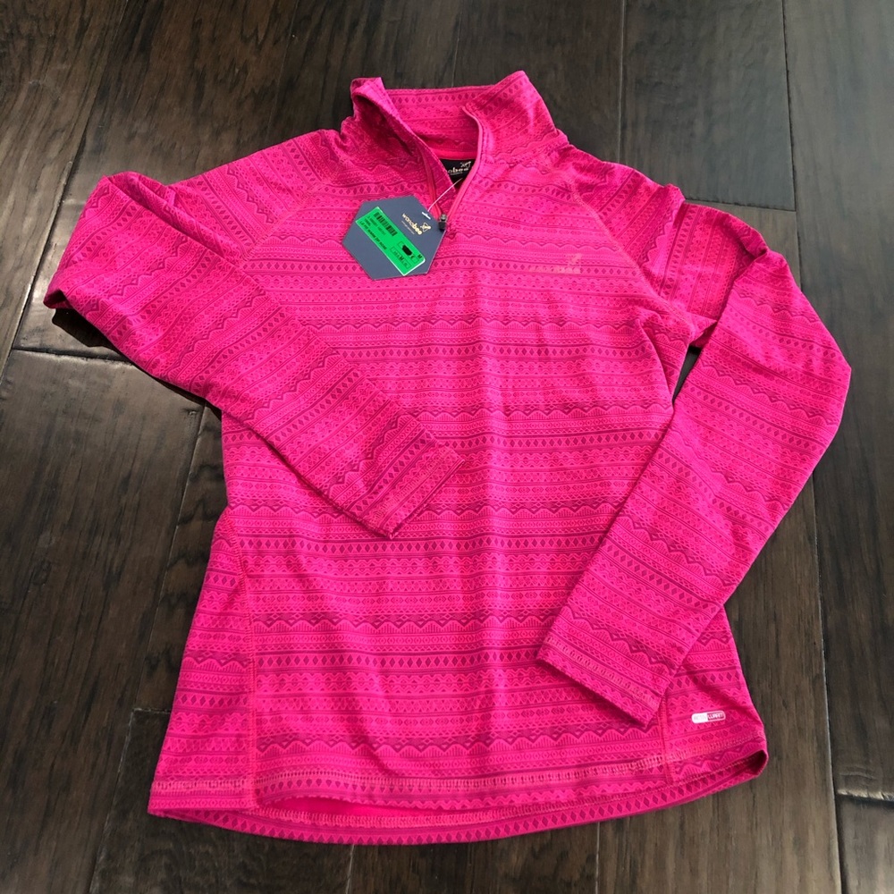 Wannabe Activ Dry Pink Striped Jacket Pullover Med